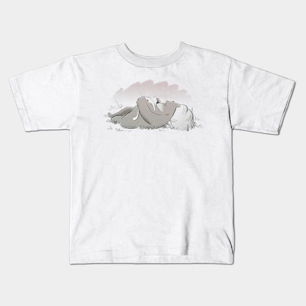 Nap time Kids T-Shirt by Jason's Doodles